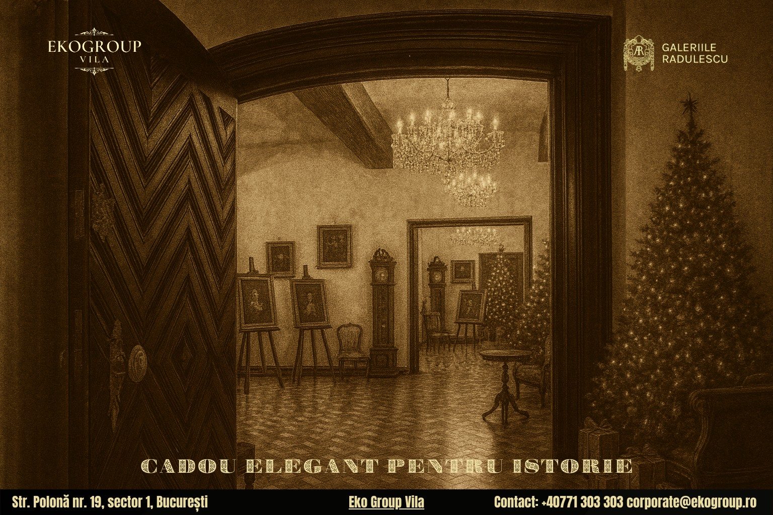 Un cadou de Crăciun cultural: acces la magia expoziției Crăciunul anilor ’30 de la Eko Group Vila