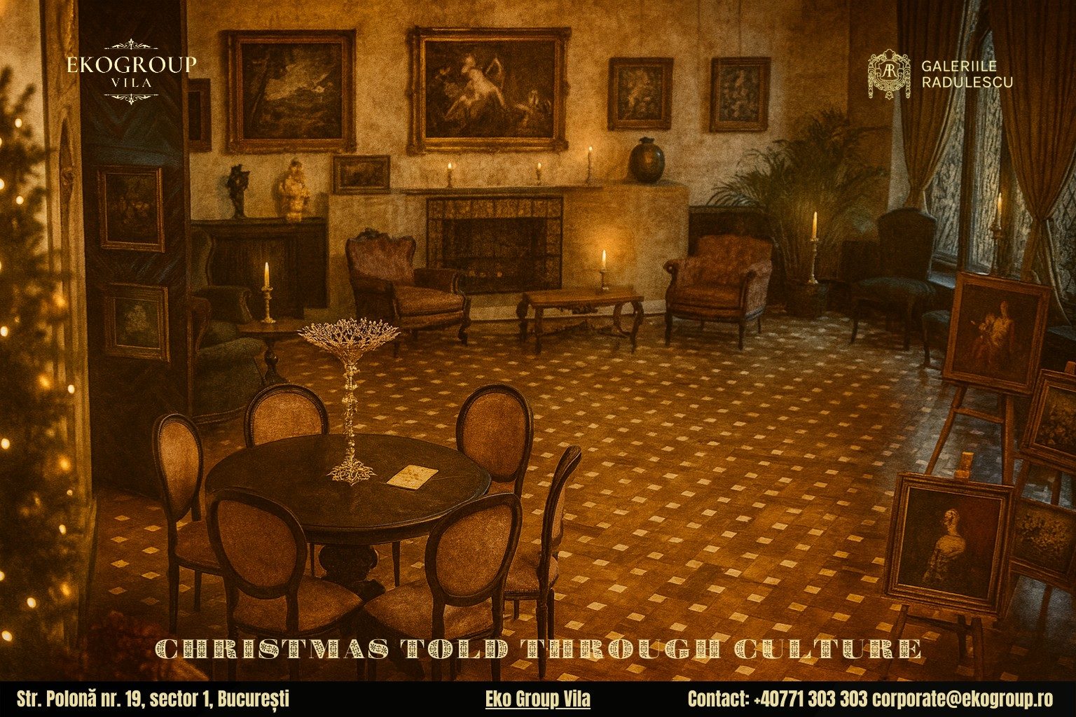 Povestea Crăciunului în anii ’30 la Eko Group Vila: o mărturie artistică și istorică